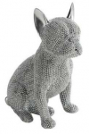 Dekoratiivne kujuke, "koer" Eldo, h&otilde;be, 13 cm x 9 cm x 17 cm