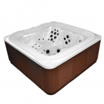 Vann, mullivann, teisaldatav/massaaži Amue AMOG-1307, 240 cm x 240 cm x 100 cm, ruut, pruun