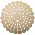 Lauamatt Ambition Glamour, 38 cm x 38 cm x 38 cm, Kuldne