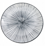 Taldrik prae/magustoidu Hendi Wild, &Oslash; 20 cm, valge v./must v.