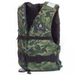 P&auml;&auml;stevest t&auml;iskasvanutele Camo, roheline, S/M, 40 - 60 kg