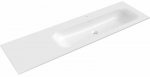 Vannitoa kraanikauss Mexen Vela Right, konglomeraat, 161 cm x 46.5 cm x 16.5 cm, valge