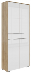 Riidekapp Nevada, valge v./riviera oak v., 37 cm x 81 cm x 199 cm
