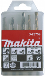 Puuride komplekt Makita D-23759, puit/kivi, hss, hex 1/4, 5 mm