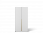 Riidekapp ADRK Bergma II, valge v., 58 cm x 100 cm x 204 cm