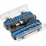 Kruvikeeraja ja otsiku komplekt, koos tarvikutega GE HT1S101, HEX, 4 - 12 mm, 1/4"