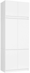 Riidekapp Akord S 90, valge v., 90 cm x 51 cm x 235 cm