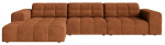 Nurgadiivan Cosmopolitan Design Chicago Eden 10, telliskivi punane v., vasak, 167 x 294 cm x 78 cm