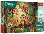 Pusle Trefl The Treflik Family: Monkeys and Friends, 41 cm x 27 cm, 100 tk