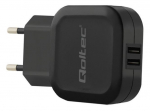 Adapter Qoltec, USB 2.0 Type A/Europlug, must v., 17 W