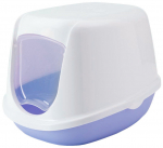 Suletud kassitualett Savic Duchesse, valge v./roosa v./(v&auml;rv/disain valitakse juhuslikult), suletud, 44.5 cm x 35.5 cm x 32 cm