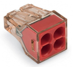 Klemm Wago 773-604/5, 4 x 1,5-4 mm&sup2;, 32 A, pruun