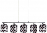 Valgusti rippuv Candellux Royal Pendant, G9, 5 x 40 W, must v.