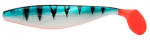 Kummist kala Jaxon Intensa Soft TG-INX B, 13 cm, h&otilde;be v./must v./punane v.