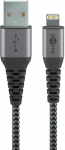 Juhe Goobay MER-2655, Lightning/USB A, 200 cm, hall v., 15 W