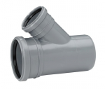 Kolmik sisekanalisatsioonile Uponor, 75 mm x 110 mm, 45 &deg;