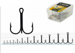 Konks Jaxon Treble Hooks 2230120, 3/0, must v., 20 tk