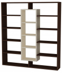 P&otilde;randariiul Kalune Design Ample Birch & Wenge, pruun v./valge v., 135.7 cm x 22 cm x 125 cm