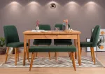 S&ouml;&ouml;gitoa komplekt Kalune Design Santiago 1070 - 2 A, roheline v./m&auml;nni v.