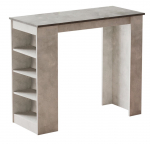 Baarilaud Kalune Design ST1 GT, must v./hall v., 120 cm x 51.6 cm x 101.8 cm