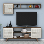 Sektsioonkapp Kalune Design Ayla 845HCT3066, kreemjasvalge/p&auml;hklipuu v., 35 cm x 160 cm x 56.2 cm