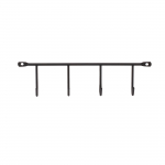 Seinale kinnitatav riidepuu Domoletti 0309190-BLACK, must