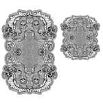 Vannitoamattide komplekt Foutastic 21014915GR, hall v., 100 cm x 60 cm