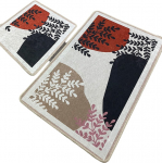 Vannitoamattide komplekt Foutastic Noe 359CHL5270, mitmev&auml;rviline, 100 cm x 60 cm