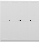 Riidekapp Kalune Design Kale Mebran 4772, valge v., 52 cm x 180 cm x 210 cm