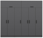 Riidekapp Kalune Design Kale 5175, antratsiit v., 52 cm x 270 cm x 235 cm