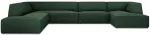 Nurgadiivan Micadoni Home Ruby Panoramic 7 Seats, roheline v., vasak, 366 x 273 cm x 69 cm