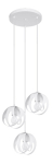 Valgusti rippuv Sollux Tulos 3P SL.1084, E27, 3 x 60 W, valge v. / valge v.