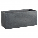 Lillepott Scheurich Stony Black 63200, plastik, 59 cm x 25 cm, &Oslash; 59 cm, tumehall v.