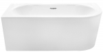 Vann, nurgaga Besco Avita A-line, 75 cm x 150 cm x 58 cm, parempoolne, valge