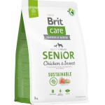 Kuiv koeratoit Brit Care Senior, kanaliha/putukad, 3 kg