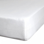 Voodilina Premium Jersey 4, kreemjasvalge, 220 x 240 cm, kummiga