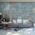 Tapeet Artgeist Turquoise Concrete WSR10M329, 1000 cm x 50 cm