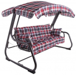 Aiakiik Patio Ravenna, valge v./must v./punane v., 209 cm x 132 cm x 171 cm