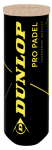 Padeli pallide komplekt Dunlop Pro Padel, kollane v., 3 tk