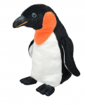 Pehme m&auml;nguasi pingviin Wild Planet All About Nature, valge/must/oranž, 25 cm