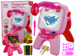 Joonistusprojektor Lean Toys 4in1, roosa