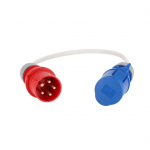 3-faasiline adapter elektriautodele, 0.3 m, Type 2, 11 W