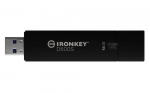 USB m&auml;lupulk Kingston IronKey D500S, must v., 16 GB