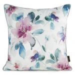 Dekoratiivpadjap&uuml;&uuml;r Velvet 154, valge v./t&uuml;rkiissinine v./violetne v., 45 cm x 45 cm