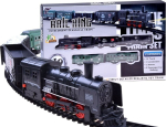 Elektriline vedur vagunitega Rail King RC0448, must v.