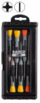 T&auml;ppiskruvikeerajate komplekt Bahco, risti/lame, 6 tk