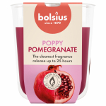 K&uuml;&uuml;nal, l&otilde;hna Bolsius Poppy Pomegranate, 25 h, Punane v./Roosa v.