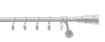 Kardinapuu komplekt Karpol Olimp Genua, 250 cm, &Oslash; 19 mm, matt kroom v.