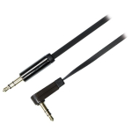 Juhe Deltaco Baltic, 3.5 mm Audio, 100 cm, must v.