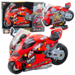 M&auml;ngumootorratas Lean Toys Racer 2in1, punane v.